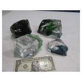 (4) 5"ish Hunks Colored Glass Chunks