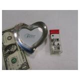 (2) 4leaf Clover Dice & 3" Heart Stash Box