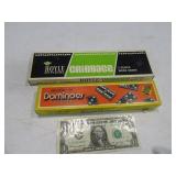 (2) Vintage Dominoes & Cribbage Games