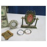 (4) Mini Fancy Picture Frames PotteryBarn
