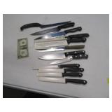 (12) random Kitchen Knives
