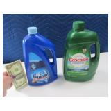 (2) lg Bottles Cascade & Finish Dishwasher Cleaner