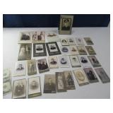 Lot (stack) Antique CardType Photos Pictures