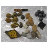 Lot Antqiue BattleField MusketBalls~Buttons Relics