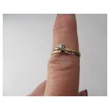 10kt Gold sz7 Ring w/ diamond? stone 1.3g