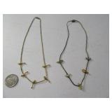 (2) 14" Fetish-Type Bird Necklaces