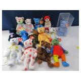 (14) TY Beanie Baby Babies Bears Toys vtg