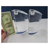 Solid Crystal 8" Glass Candle Holders Art DecoType