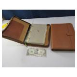 (2) Leather HARTMANN Brown 10" DayPlanner Organizr