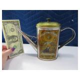 Neat 6" Tin OliveOilAdvertising Pitcher