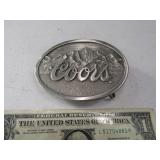 COORS Heavily Engraved Belt Buckle