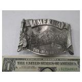 BERGAMOT 1983 America The Beautiful Belt Buckle