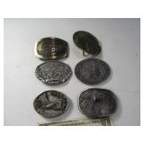 (6) Nice Belt Buckles EAGLES Etc...*End Of Drawer*