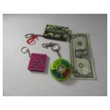 (3) Game Key Chains TicToe~SIMON~Backgammon