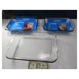 New 3pc ANCHOR Glass Baking Set