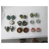 (9pcs) Vintage Costume Jewelry Earrings