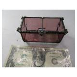 DEVLIN Glass Art Fancy 4" Trinket Jewelry Box