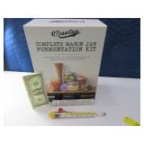 (2) Mason Jar Ferment Kit & Glass Thermometer