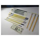 (15) 12" Artist Paint Brushes