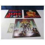 (2) KISS Vinyl LP Record Albums