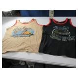 (2) 60s/70s era Tank Tops Racing 4X4 ~ Motorcycle