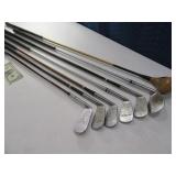 (7) Antique~Vtg Golf Clubs Display~Decor
