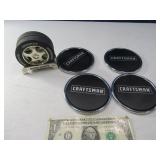 (2) 4pc TIRE & Craftsman Coaster Sets