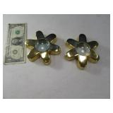 (2) Brass Slide Reading Magnifiers