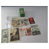 Lot Vintage Coleman Funnel & Paperwork