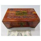 Early 8" Cedar Dovetail Jewelry~Trinket Wood Box