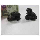 (2) Unique Vtg Animal Figures?  Charms? Early