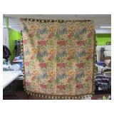54" Fruit Themed Tapestry Blanket w/ Frills