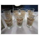(7) Coca Cola "old look" Drinking Glasses
