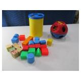 Lot Vintage Fisher Price Poly Shape Toys
