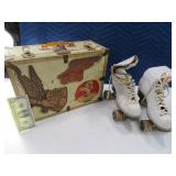 Early Roller Skates in NEAT 15" Storage Trunk
