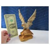8" HandCarved widdled Wooden Eagle Figure