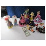 Lot Vintage Foreign? Type Collectible Dolls