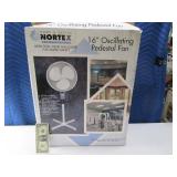 New 16" Floor Oscilating Pedestal Fan