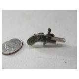 Vintage Unique Pistol Gun Tie Tac Moving NEAT Pin