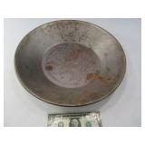 Vtg 14" Metal Classic Gold Pan
