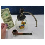 (2) Vtg Small Bong Smoker & Smoking Pipe