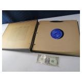 (12) 33 1/3 Antique Record Albums in folder