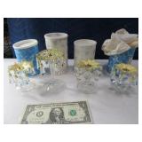 (3+) Bohemian Crystal CandleHldrs Prism Dangles $$
