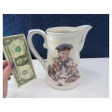 7" Sailor Boy GERMANY Pottery Pitcher