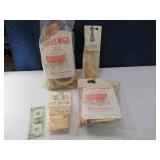 (4) Wooden Building Kits Wagon~OutHouse~WindMill