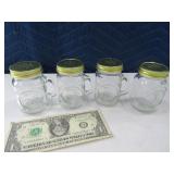 (2) New Glass Salt/Pepper Sets JarLook A