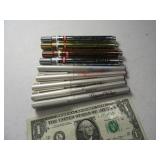 (9) Elegant Writer & Gold/Silver Leafing Pens spty