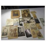 Stack Antique Photos Card Pics (1 metal)