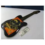 Wooden Guitar BRONCOS Wall Clock