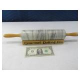 Marble Kitchen Rolling Pin w/ Wood Holder